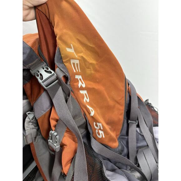 The North Face Terra 55 Camping Trail Hiking Backpack Youth‎ - Orange Gray - Picture 8 of 13